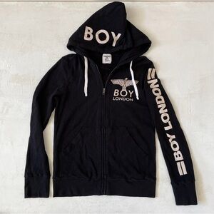 Boy London Black Kids Hoodie Jacket Size S